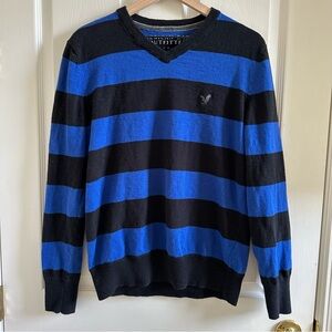AE Striped V-Neck Sweater